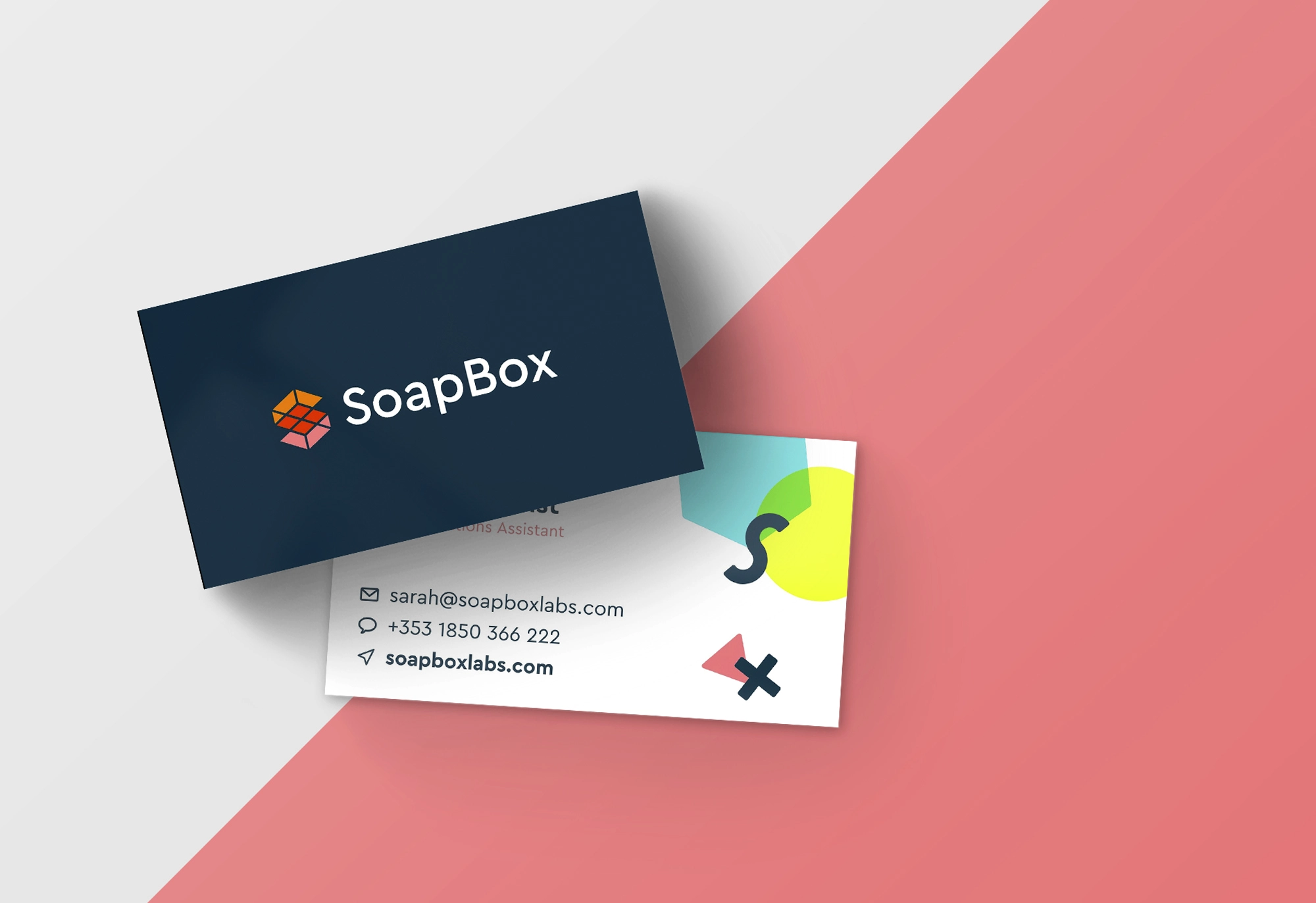 SoapBox business card designs