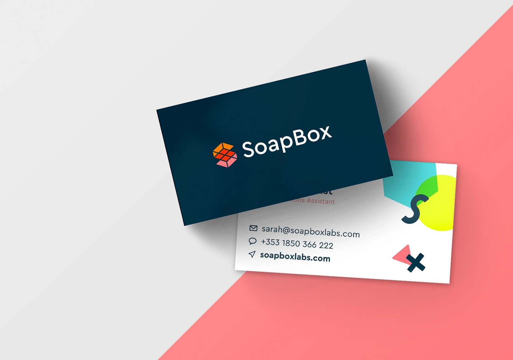an example of the SoapBox business card designs by Petits Papiers